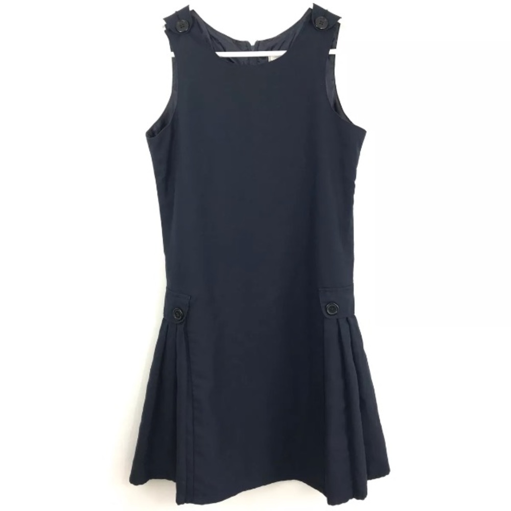 Lands End School Uniform Dress Pleated Size 14
